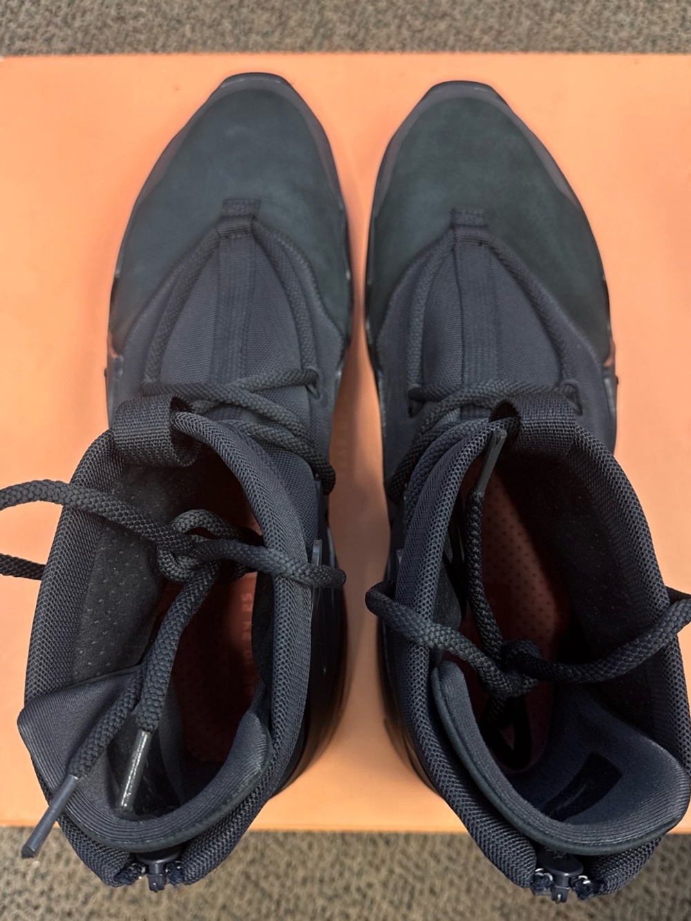 Nike Air Fear of God 1 Triple Black Sneakers - Picture 3 of 6